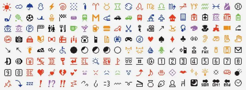 Os primeiros emojis da história para SMS no telefone